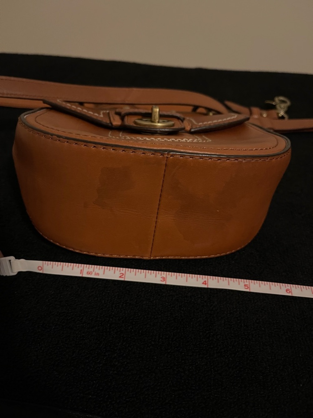 Coach Brown Leather Crossbody with Tassel - Picture 12 of 13